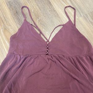 Burgundy sexy tank American Eagle